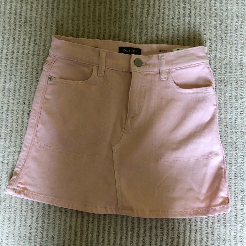 Girls DL1961 Pink Denim Skirt